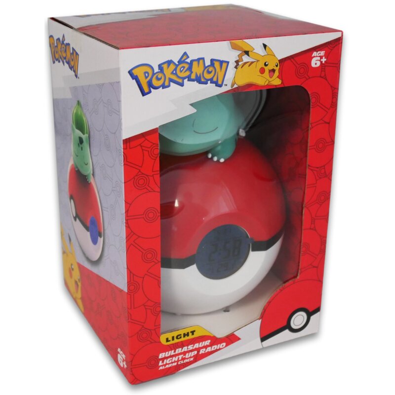 Zabawka budzik z lampką nocną TEKNOFUN Pokemon Bulbasaur