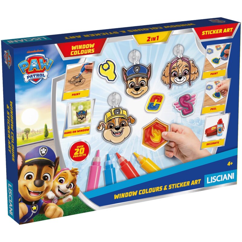 Naklejki LISCIANI Psi Patrol do Kolorowania