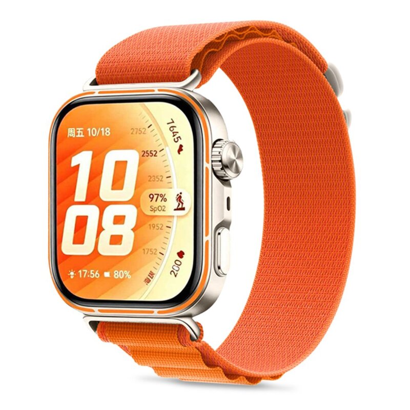 Pasek TECH-PROTECT Nylon Pro do Huawei Watch Fit 3/4/4 Pro/5/5 Pro Pomarańczowy