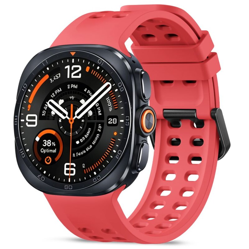 Pasek TECH-PROTECT Silicone Air do Samsung Galaxy Watch Ultra 1/2 2024-2026 do koperty 47 mm Czerwony