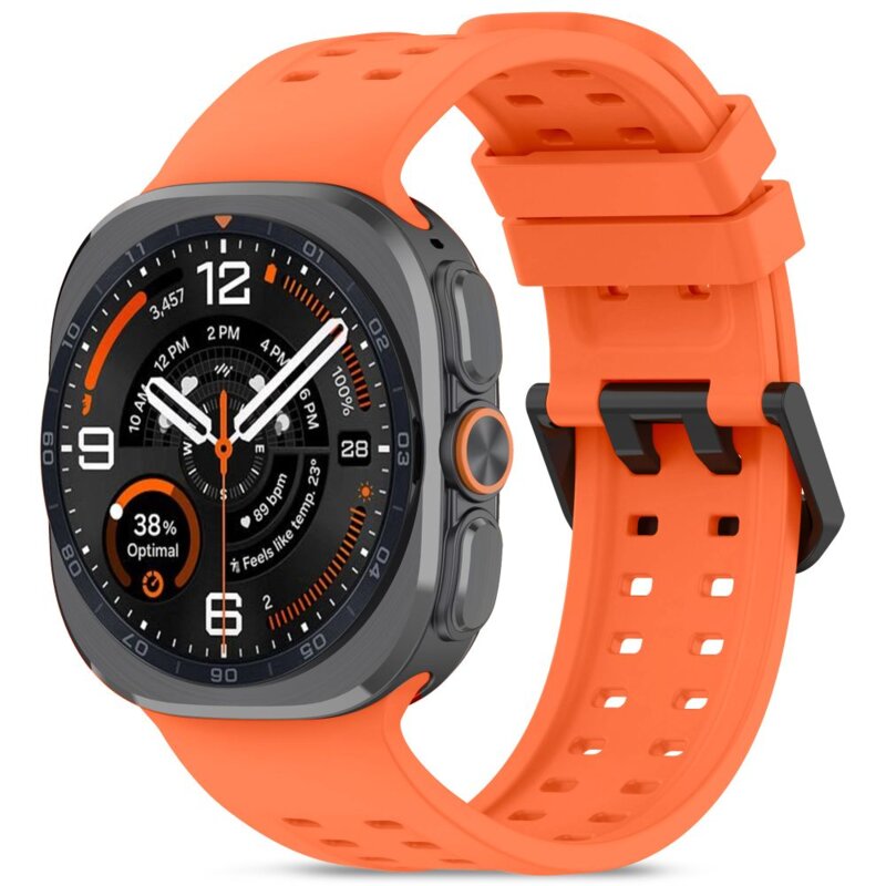 Pasek TECH-PROTECT Silicone Air do Samsung Galaxy Watch Ultra 1/2 2024-2026 do koperty 47 mm Pomarańczowy