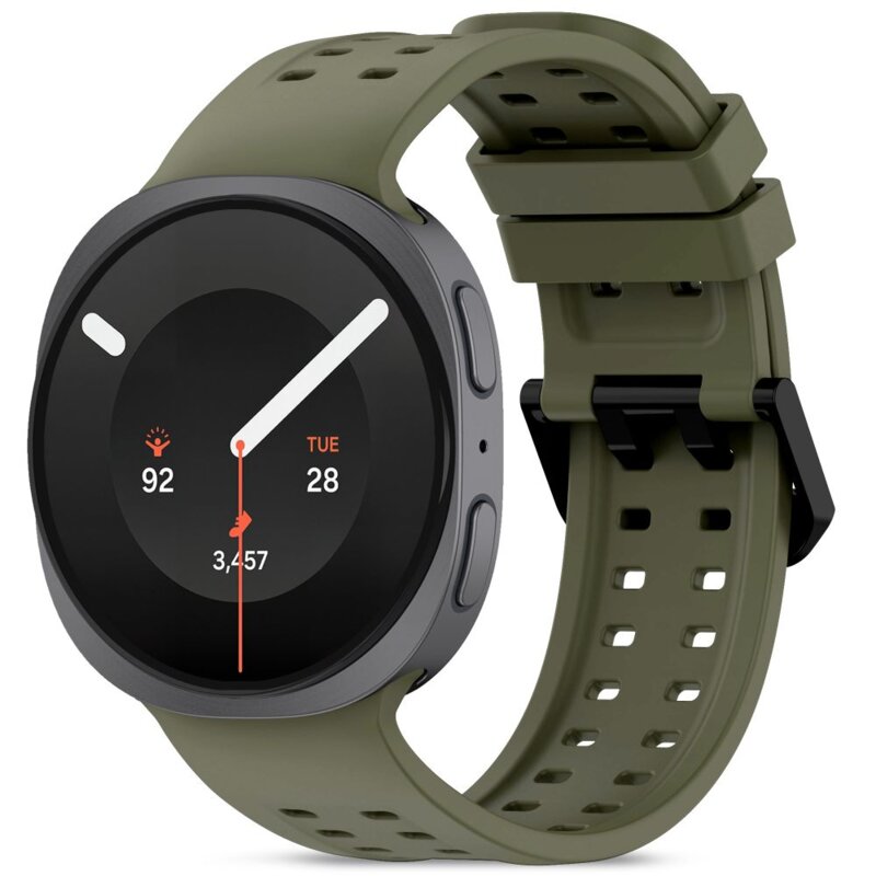 Pasek TECH-PROTECT Silicone Air do Samsung Galaxy Watch 8/9/Classic do koperty 40/44/46 mm Oliwkowy