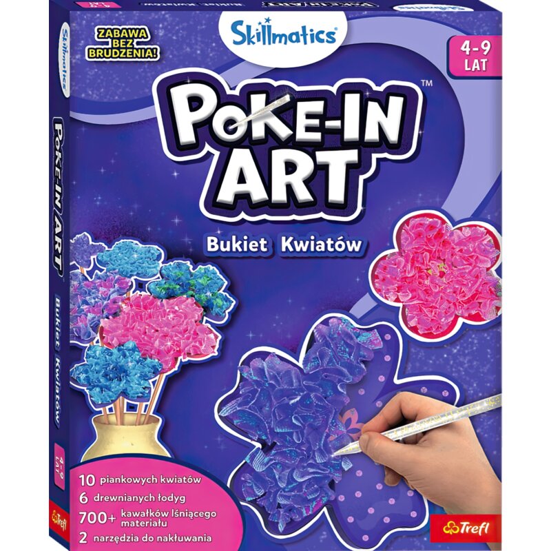 Zestaw kreatywny TREFL Skillmatics Poke-In Art Bukiet Kwiatów 62612