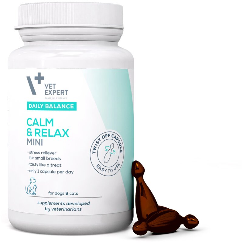 Vet Expert Calm & Relax Mini dla psów małych ras i kotów 50 kaps.