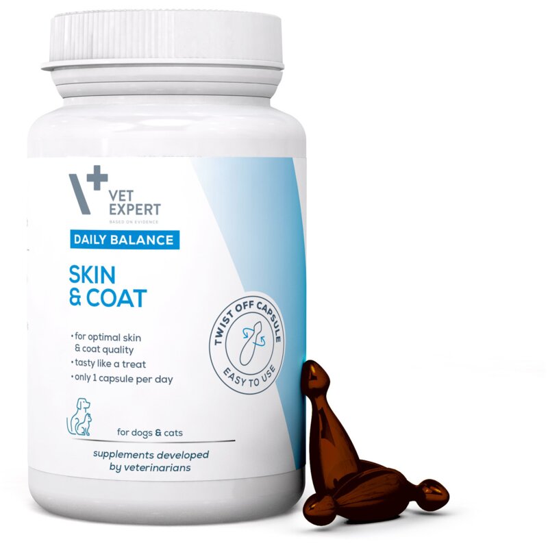 Vet Expert Skin & Coat – suplement na skórę i sierść, 50 kapsułek