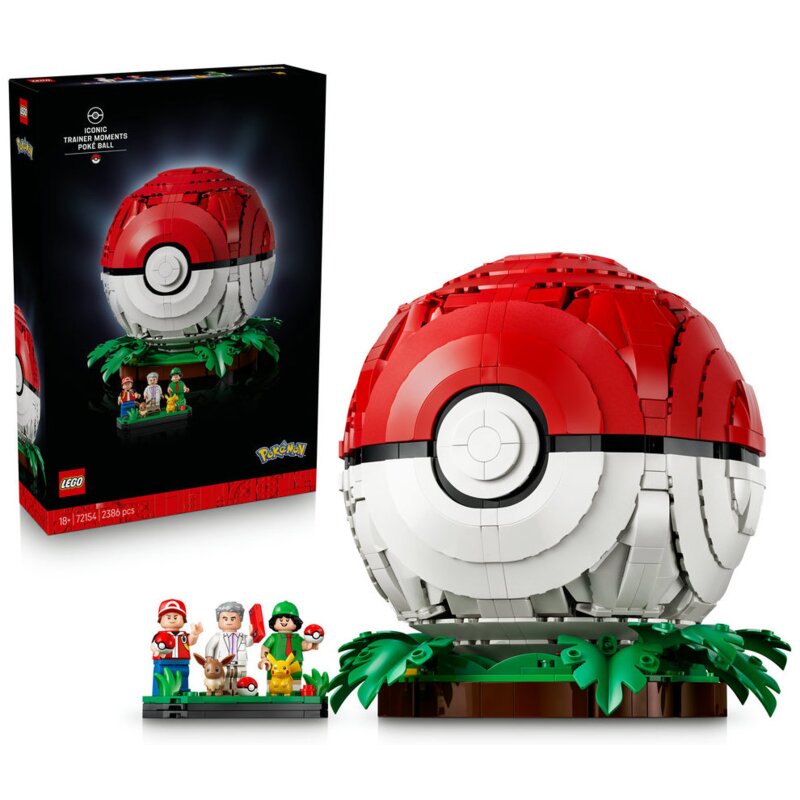 LEGO 72154 Pokémon Kultowy Pokéball z Trenerami