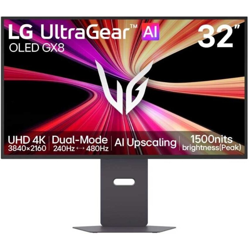 LG UltraGear evo 32GX870B-B.AEU 31,5" 4K OLED Dual Mode 240Hz/480Hz 0,03ms Gamingowy