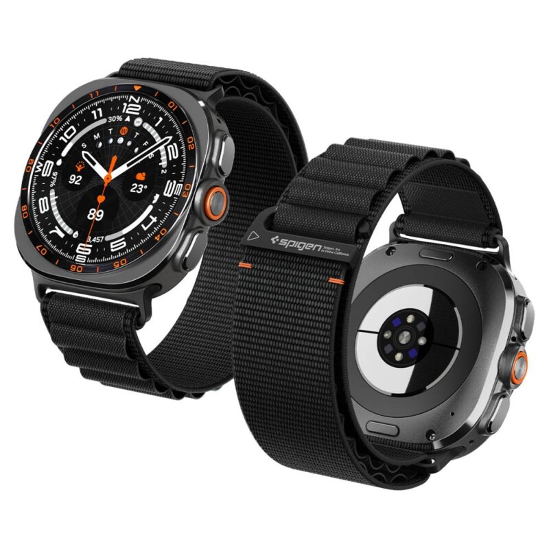 Pasek SPIGEN WBF1 Band do Samsung Galaxy Watch Ultra 1/2 2024-2026 do koperty 47 mm Czarny