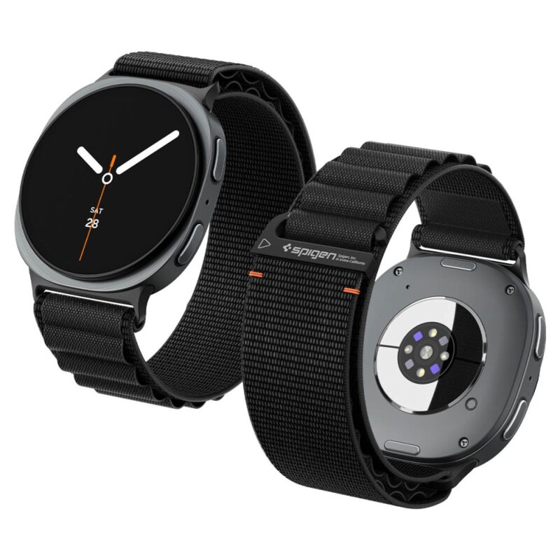 Pasek SPIGEN WBF1 Band do Samsung Galaxy Watch 8/9/Classic do koperty 40/44/46 mm Czarny