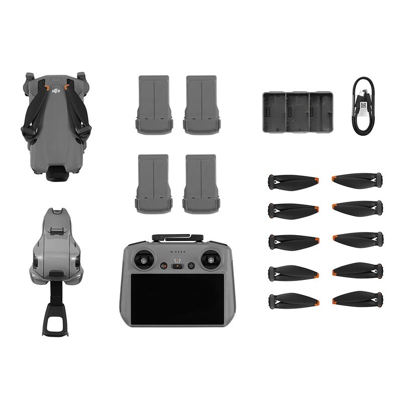 Dron DJI Mini 5 Pro Multi-Battery Bundle, kamera 4K 120FPS, 50 MP, czas lotu do 36 min, zasięg do 10 km, wykrywanie przeszkód, 42 GB, DJI RC 2, 4 akumulatory