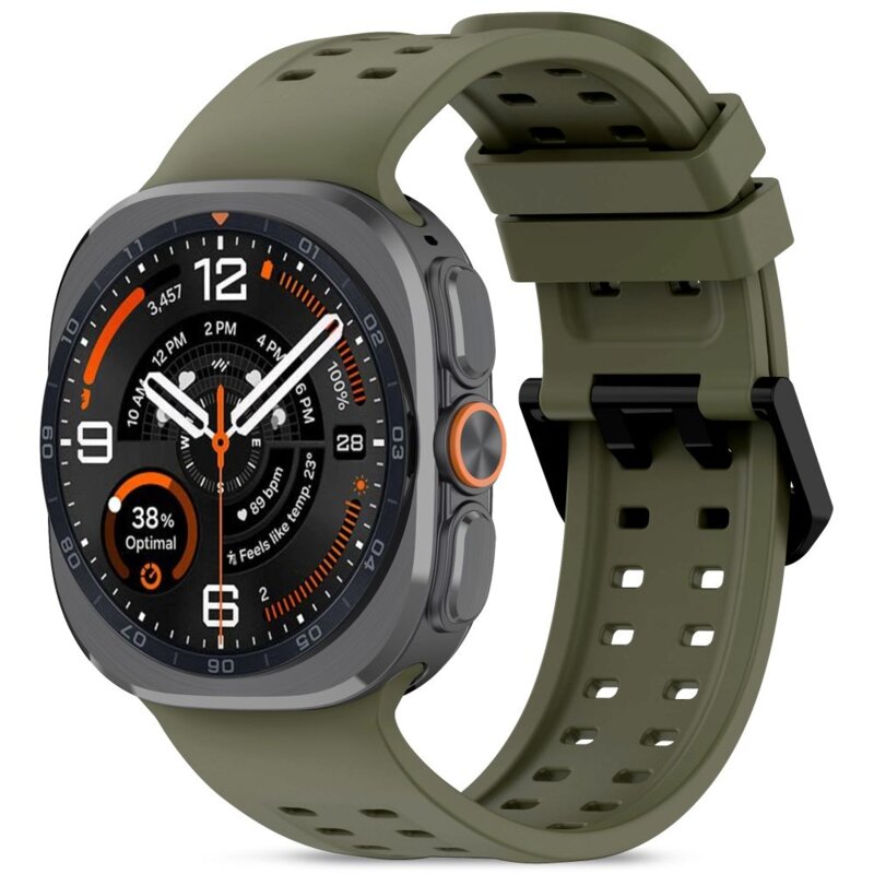 Pasek TECH-PROTECT Silicone Air do Samsung Galaxy Watch Ultra 1/2 2024-2026 do koperty 47 mm Oliwkowy