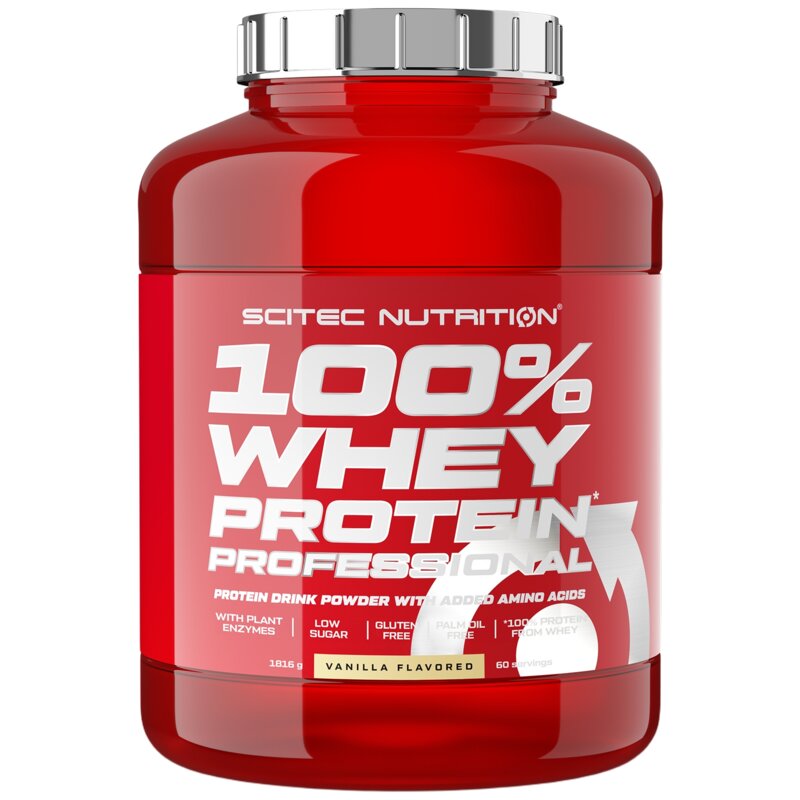 Odżywka białkowa SCITEC NUTRITION 100 Whey Protein Professional Wanilia (1816 g)
