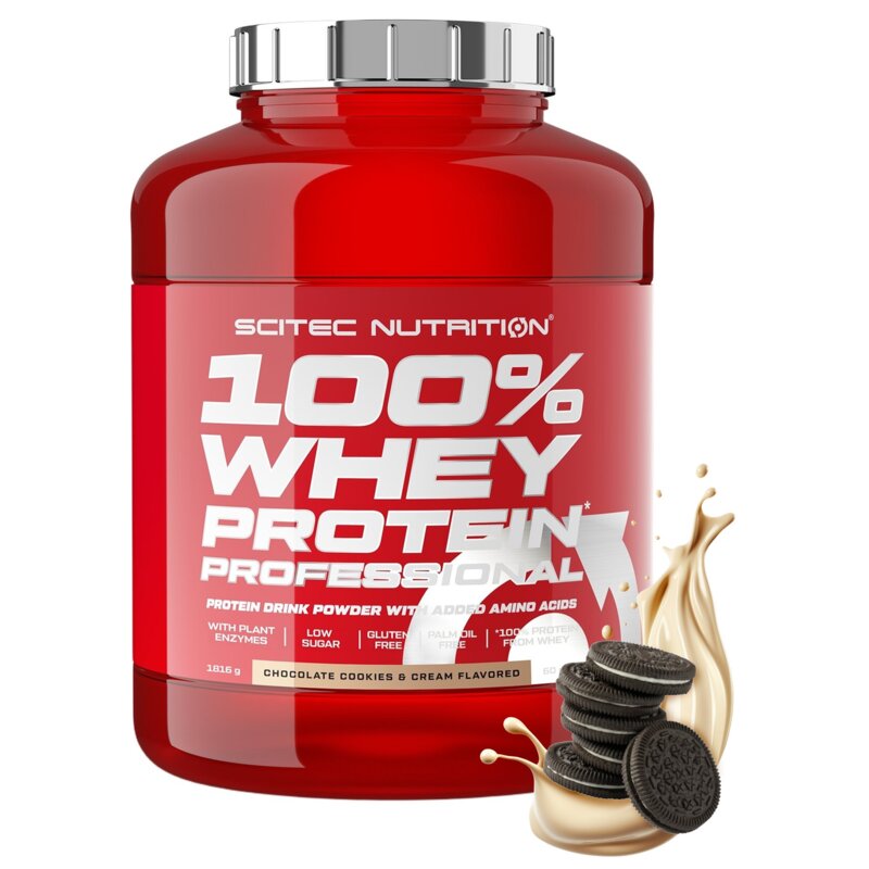 Odżywka białkowa SCITEC NUTRITION 100 Whey Protein Professional Ciastko czekoladowe z kremem (1816 g)