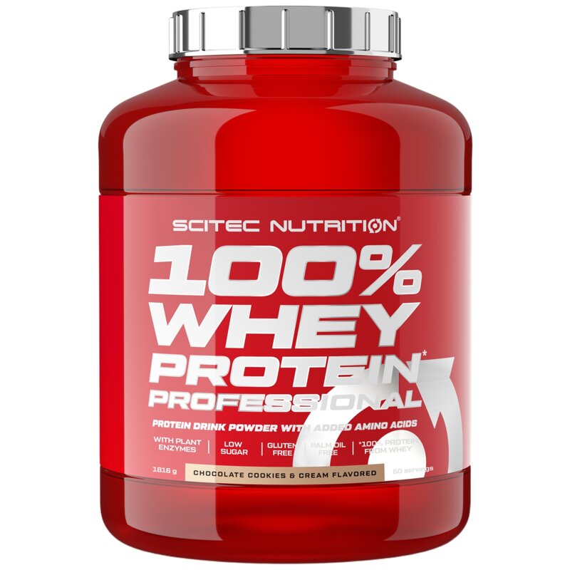 Odżywka białkowa SCITEC NUTRITION 100 Whey Protein Professional Ciastko czekoladowe z kremem (1816 g)