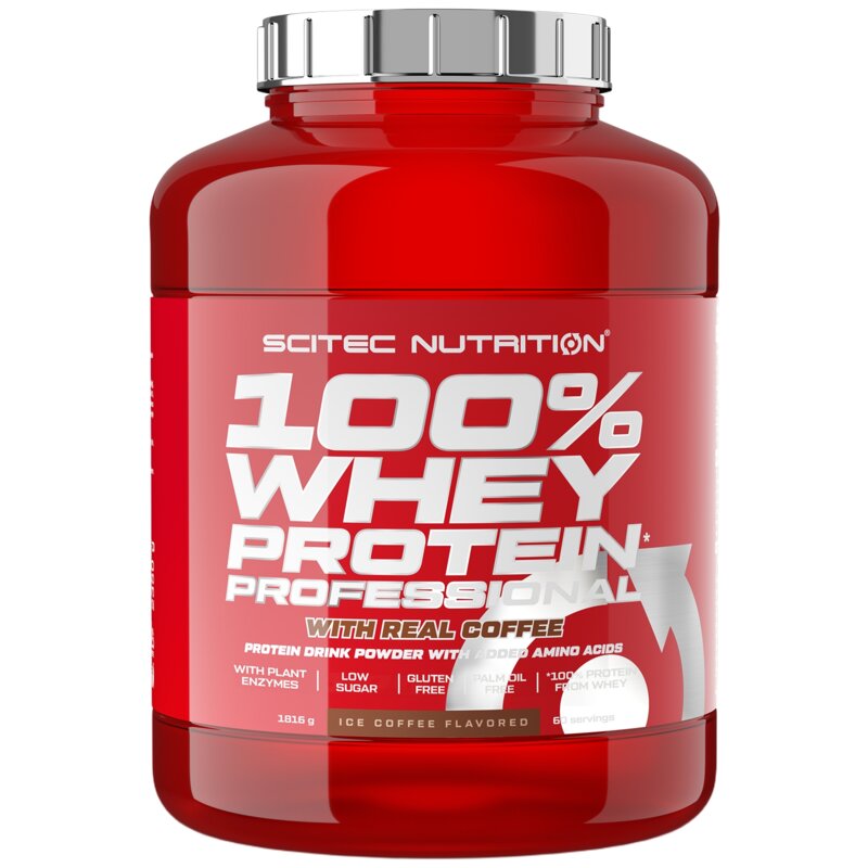 Odżywka białkowa SCITEC NUTRITION 100 Whey Protein Professional Kawa mrożona (1816 g)