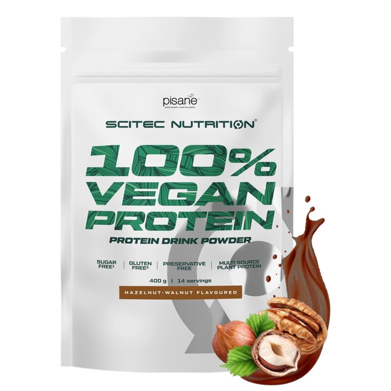 Odżywka białkowa SCITEC NUTRITION 100 Vegan Protein Orzech laskowy i włoski (400 g)