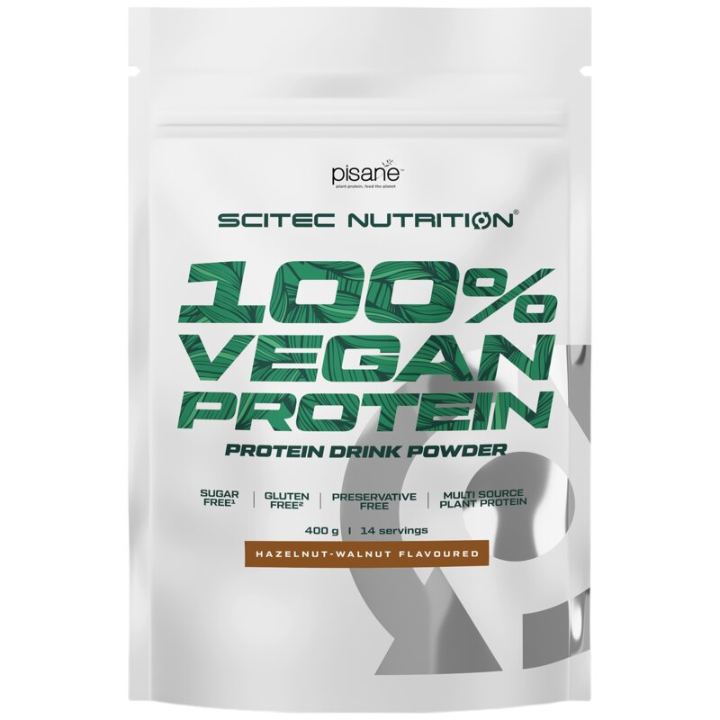 Odżywka białkowa SCITEC NUTRITION 100 Vegan Protein Orzech laskowy i włoski (400 g)