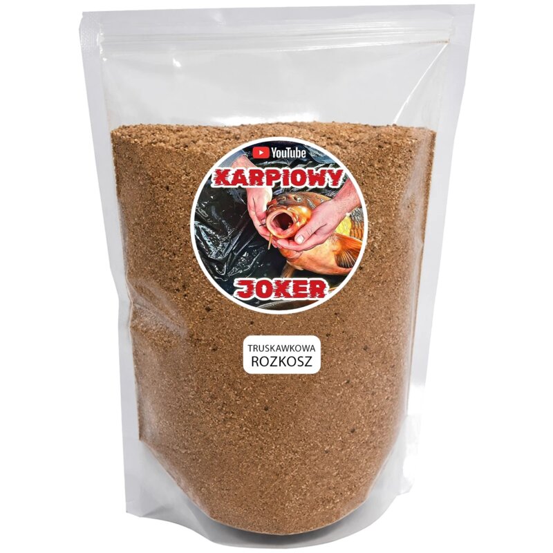 Zanęta KARPIOWY JOKER Premium Truskawkowa Rozkosz (1 kg)