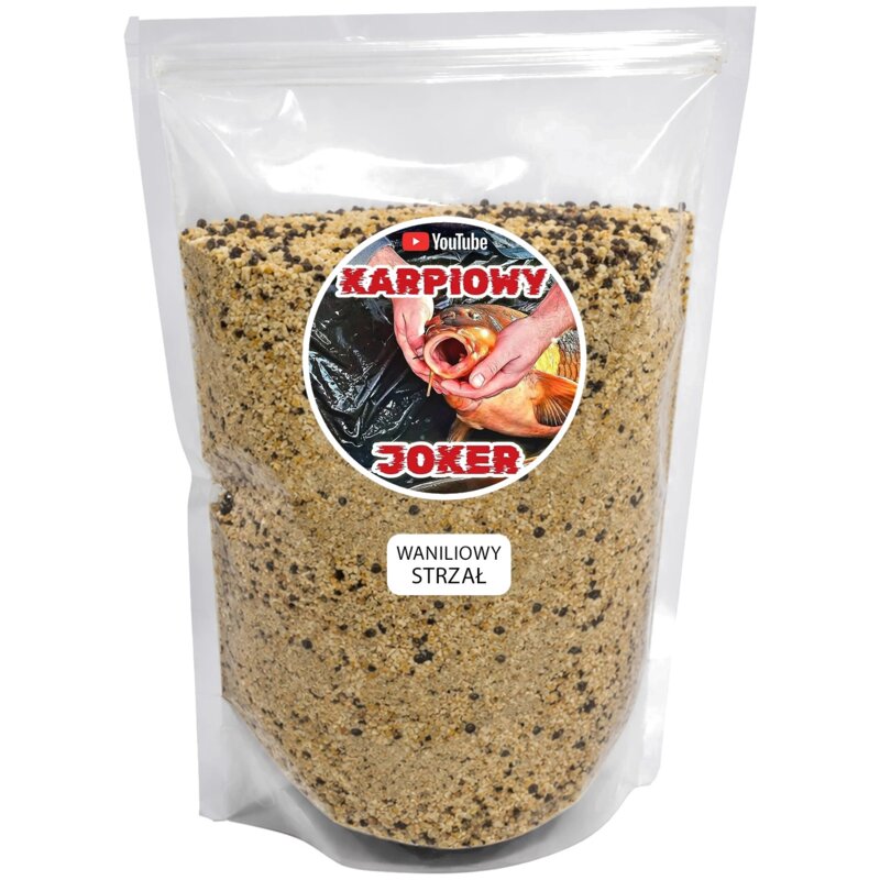 Zanęta KARPIOWY JOKER Premium Waniliowy Strzał (1 kg)