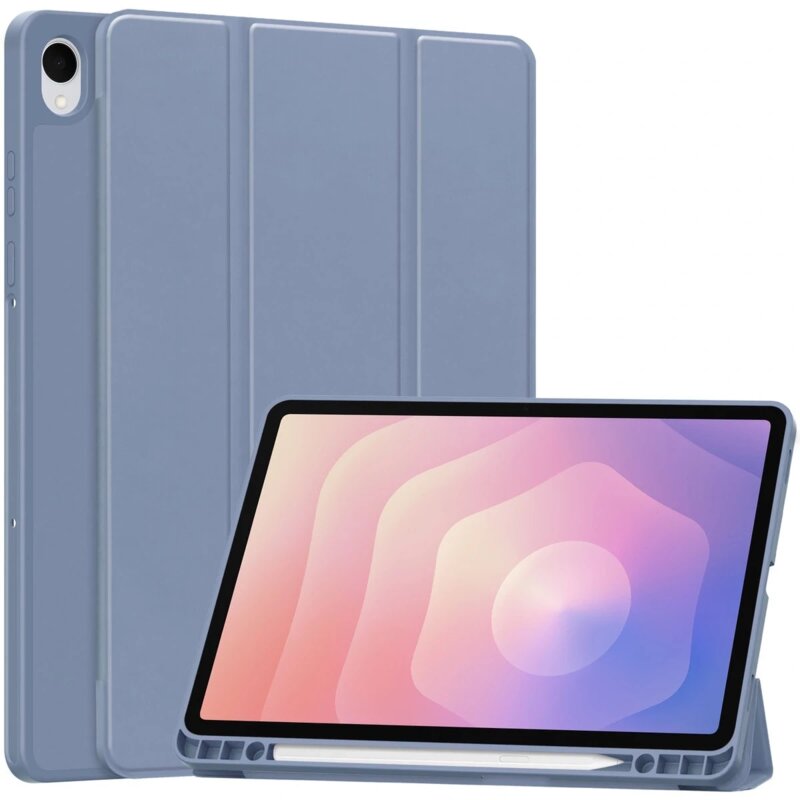 Etui na Galaxy Tab S11 BIZON Case Tab Lizard Lawendowy
