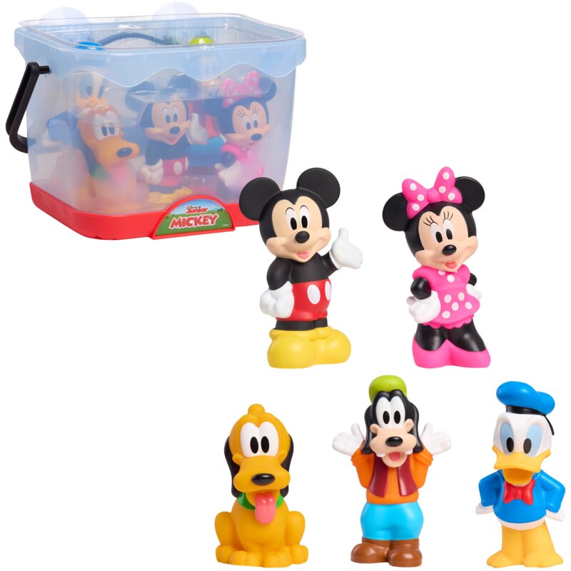 Zestaw figurek JUST PLAY Disney Myszka Miki Wiaderko z figurkami do kąpieli i na plaże 46099-000-1A-002-HT0