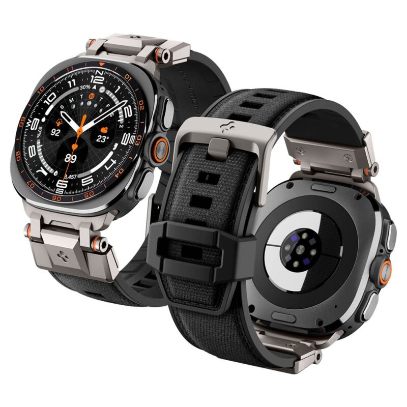 Pasek SPIGEN Durapro Armor Band do Samsung Galaxy Watch Ultra 1/2 2024-2026 do koperty 47 mm Czarny