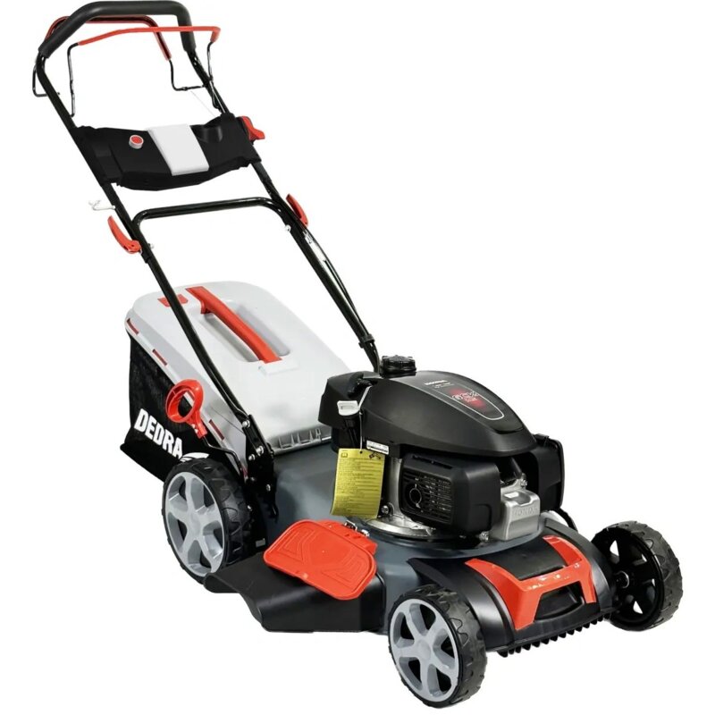 Kosiarka spalinowa DEDRA DED8726-46H1 z napędem, 46cm, 145 cm3, 3.4 kW, mulczowanie, kosz 60L, silnik Honda