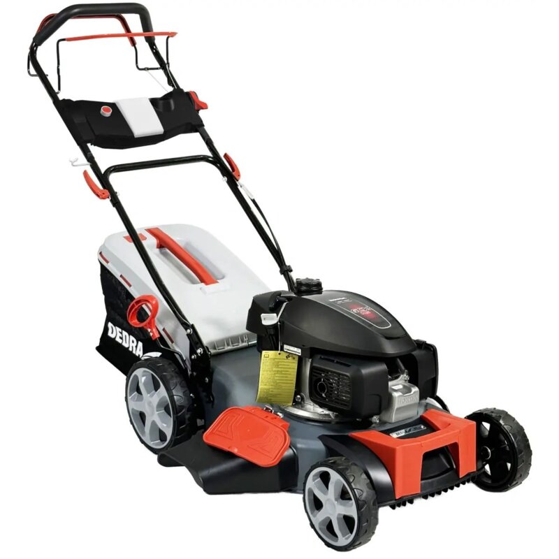 Kosiarka spalinowa DEDRA DED8726-53H z napędem, 53 cm, 201 cm3, 4.2 kW, mulczowanie, kosz 60L, silnik Honda