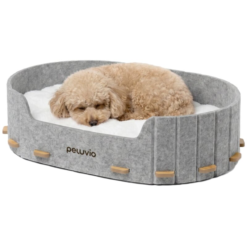Legowisko dla psa PELUVIO Cospo Szary XL 80 x 48 x 17 cm