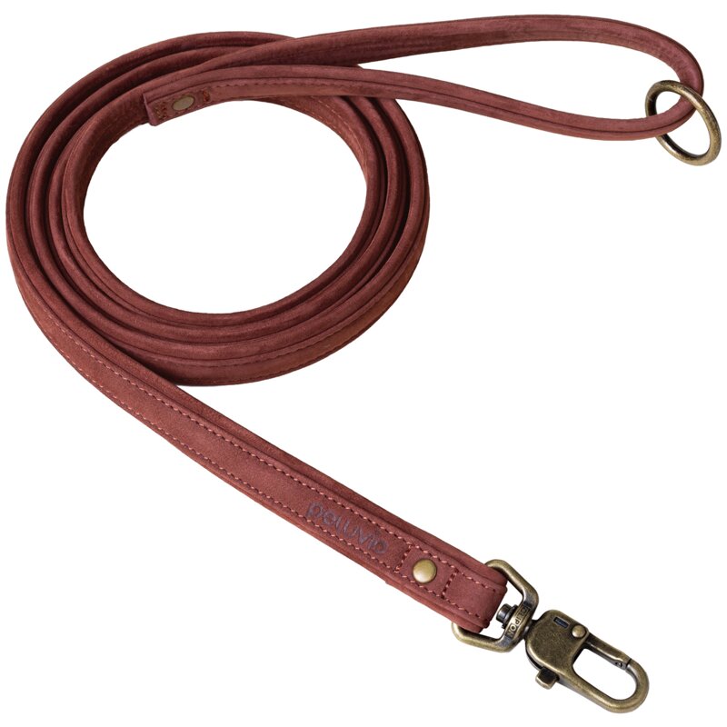 Smycz PELUVIO Regent L (170 x 2.5 cm) Brązowy