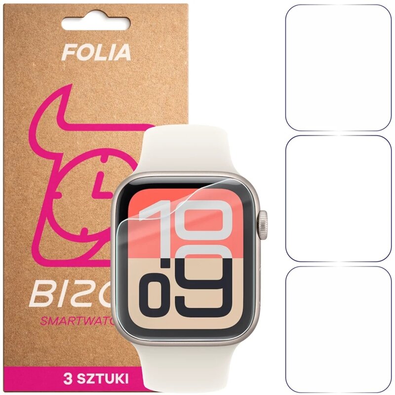 Bizon Watch Film HydroFlex do Apple Watch 4/5/6/7/8/9/SE/SE 2/SE3 44 / 45 mm