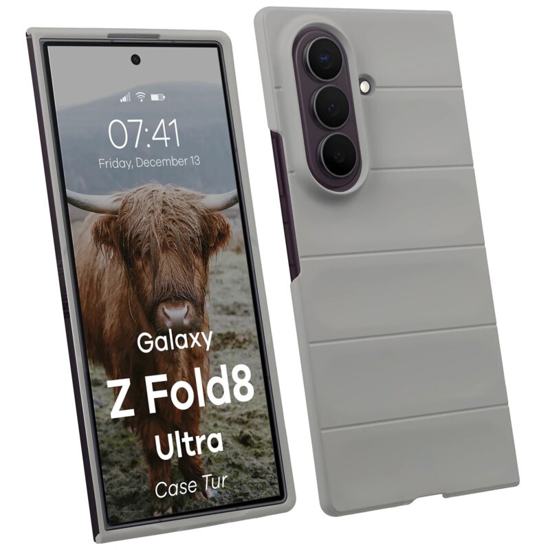 Etui BIZON Case Tur do Samsung Galaxy Z Fold 8 Ultra Szary