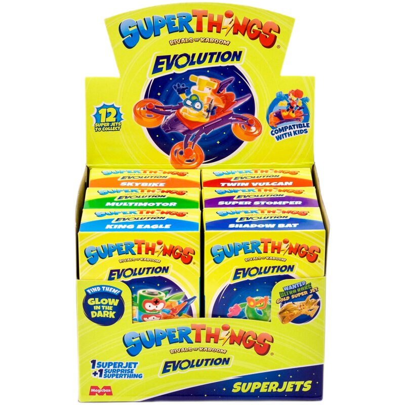 Pojazd SUPERTHINGS Evolution Super Jet + figurka PST13D806IN00 (1 zestaw)