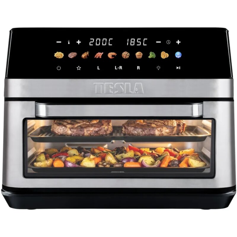 Air Fryer Frytkownica beztłuszczowa TESLA AirCook DualZone Q787 XXL Deluxe 14l z podwójnym koszem