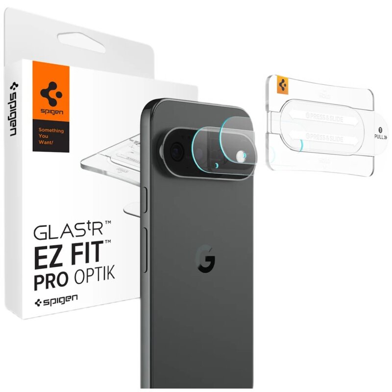 Nakładka na obiektyw SPIGEN Optik Pro Glas.tR EZ FIT do Google Pixel 11 Pro (2 szt.)