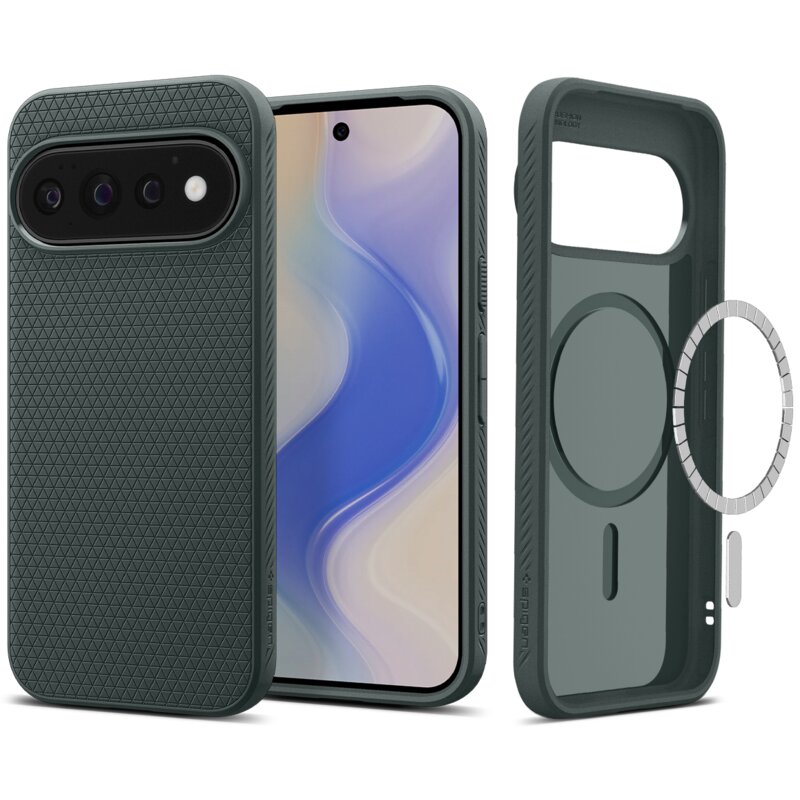 Etui SPIGEN Liquid Air Mag MagSafe do Google Pixel 11 Pro Ciemnozielony