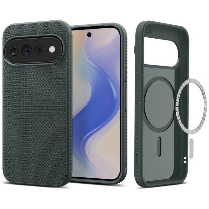 Etui SPIGEN Liquid Air Mag MagSafe do Google Pixel 11 Pro XL Ciemnozielony