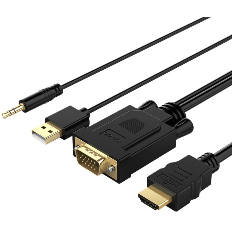 Kabel VGA/USB + Jack - HDMI ORICO XD-VATH 5 m