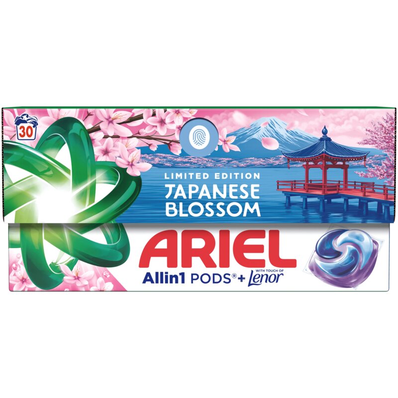 Kapsułki do prania ARIEL All in 1 Pods Color + Touch Japanese Blossom 30 szt. do tkanin kolorowych