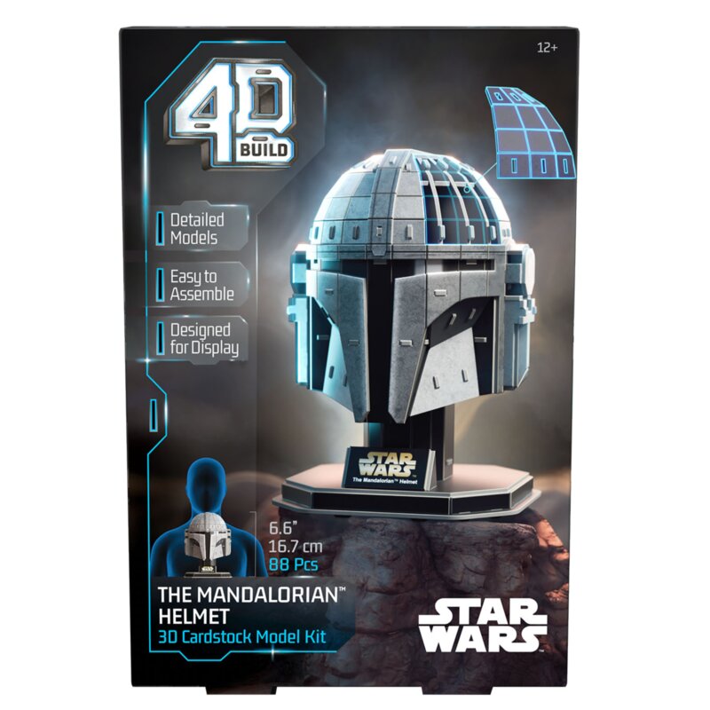 Puzzle 3D SPIN MASTER 4D Build Mandalorian hełm (88 elementów)