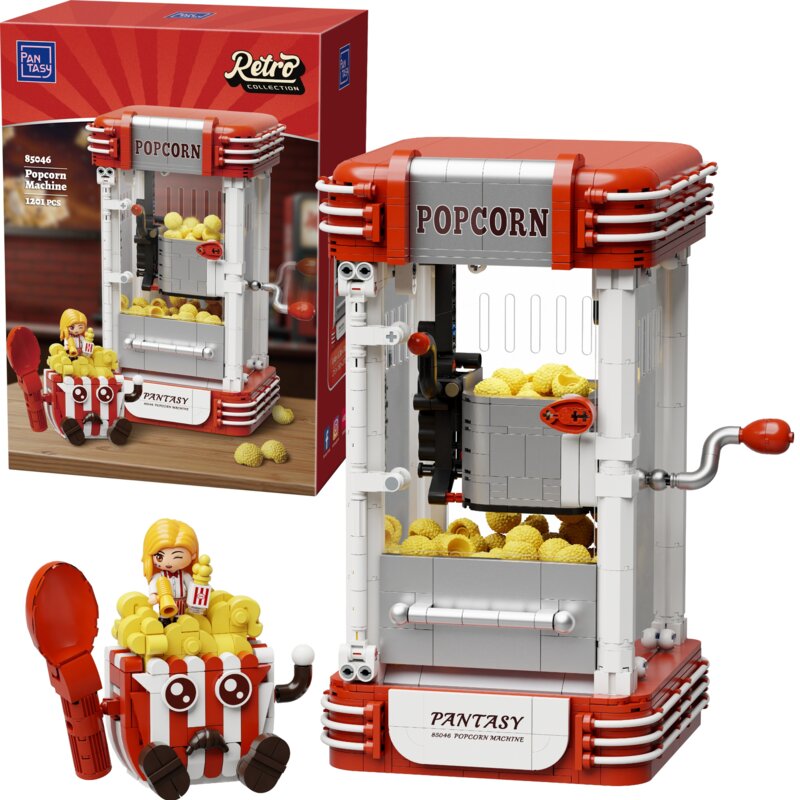 Klocki plastikowe PANTASY Retro collection Maszyna do popcornu 85046