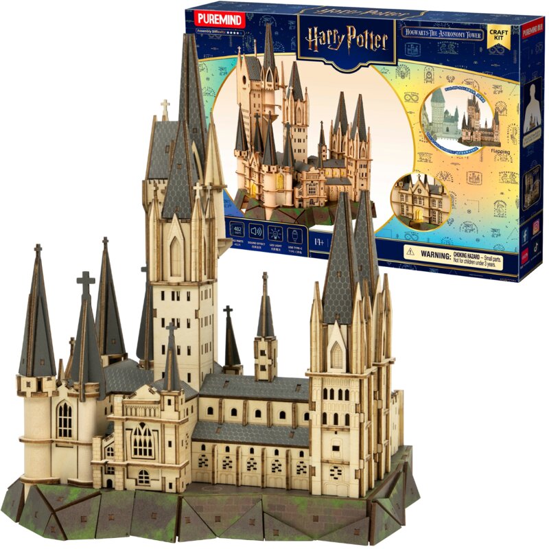 Puzzle 3D PUREMIND Harry Potter Budynek Hogwart Wieża Astronomiczna 1611 (482 elementy)