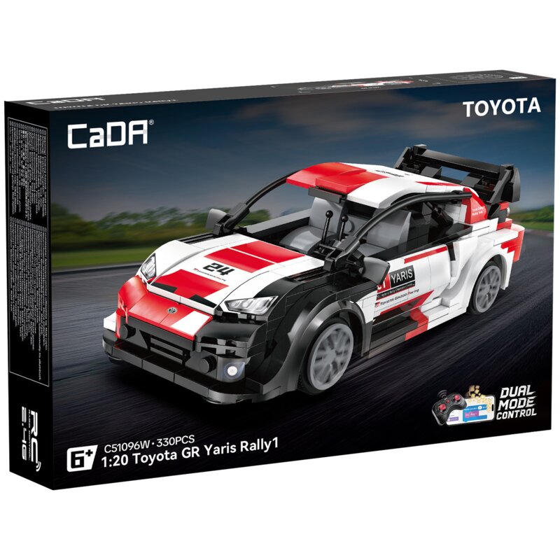 Klocki plastikowe CADA Toyota GR Yaris Rally1 Zdalne sterowanie C51096W
