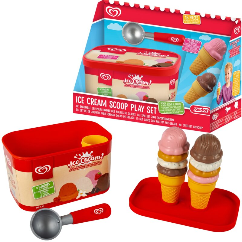 Zabawka zestaw do robienia lodów CASDON Play Ice Cream 32050