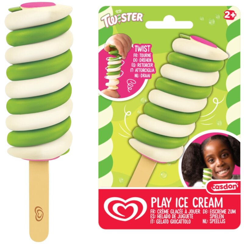 Zabawka Lody na patyku CASDON Lód Twister Green na patyku Algida 31050