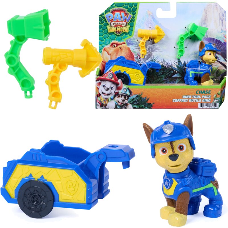 Zestaw figurek SPIN MASTER Psi Patrol Dino Movie Chase z przyczepką ratunkową 6076018