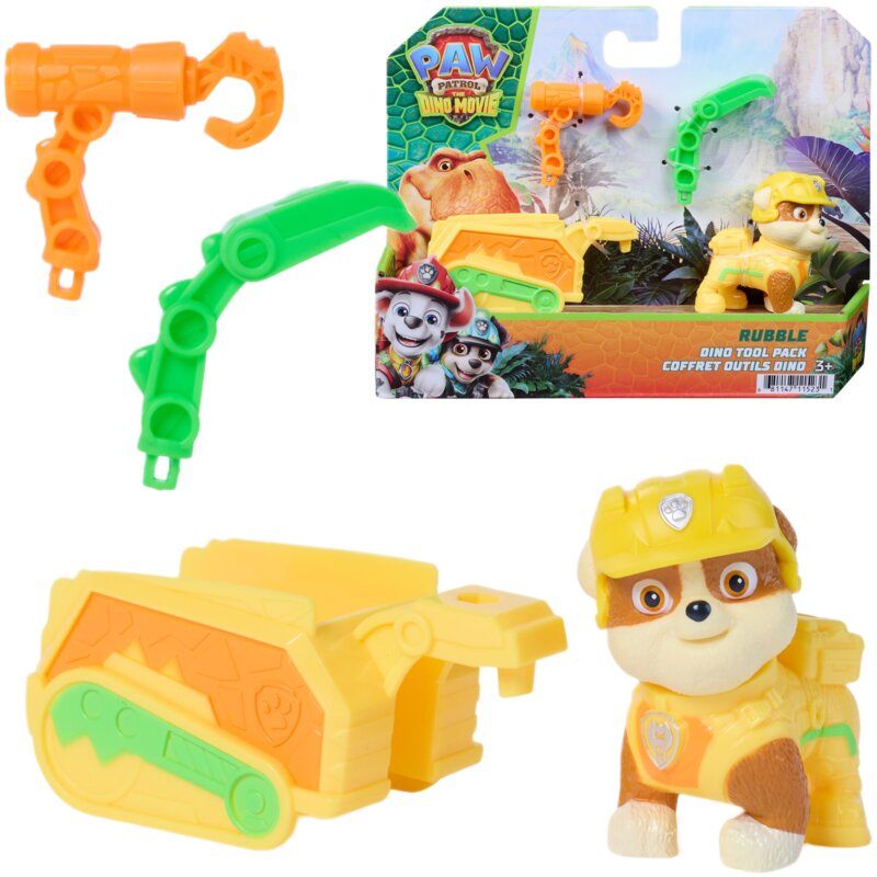 Figurka SPIN MASTER Psi Patrol Dino Movie Rubble z przyczepką ratunkową 6076021