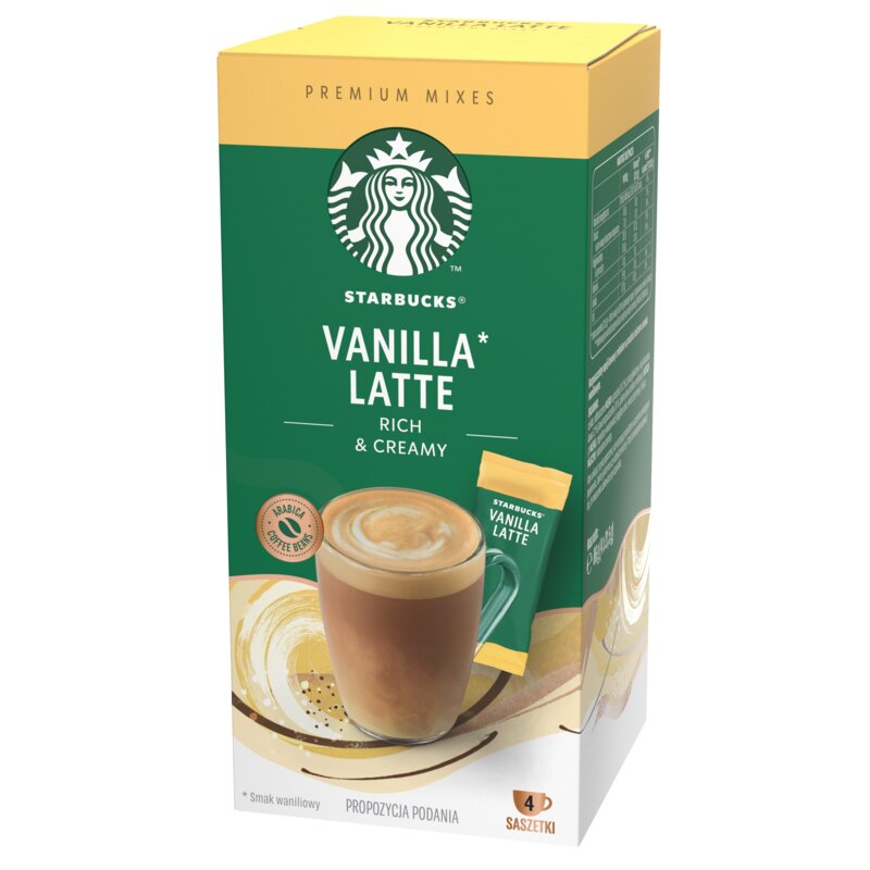 Kawa rozpuszczalna STARBUCKS Vanilla Latte (4 szt.)