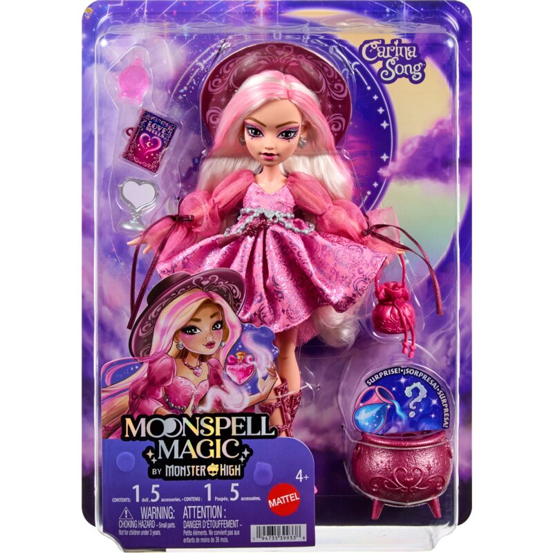 Lalka MONSTER HIGH Moonspell Magic Carina Song Czarownica Miłości JNM26