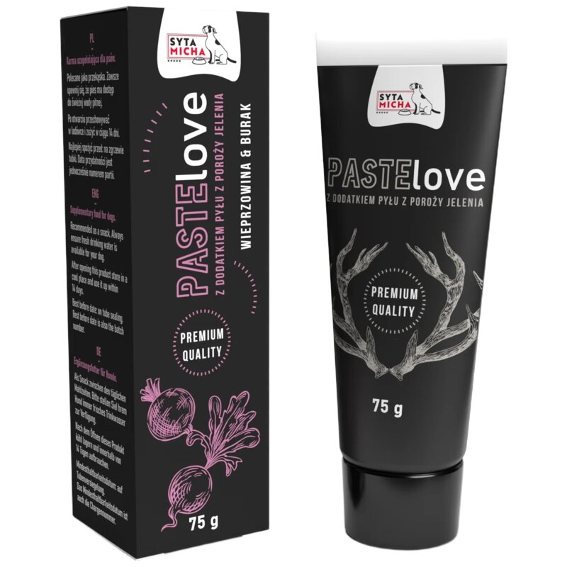 Przysmak dla psa SYTA MICHA PasteLOVE Pasta Wieprzowina z burakiem 75 g